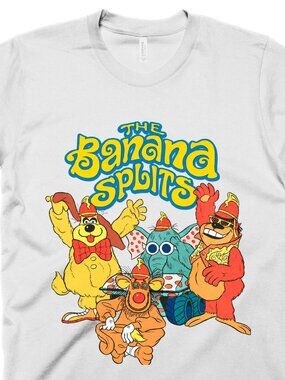 The Banana Splits T-Shirt Vintage Cartoon Tv Show Mens Retro Graphic Tee